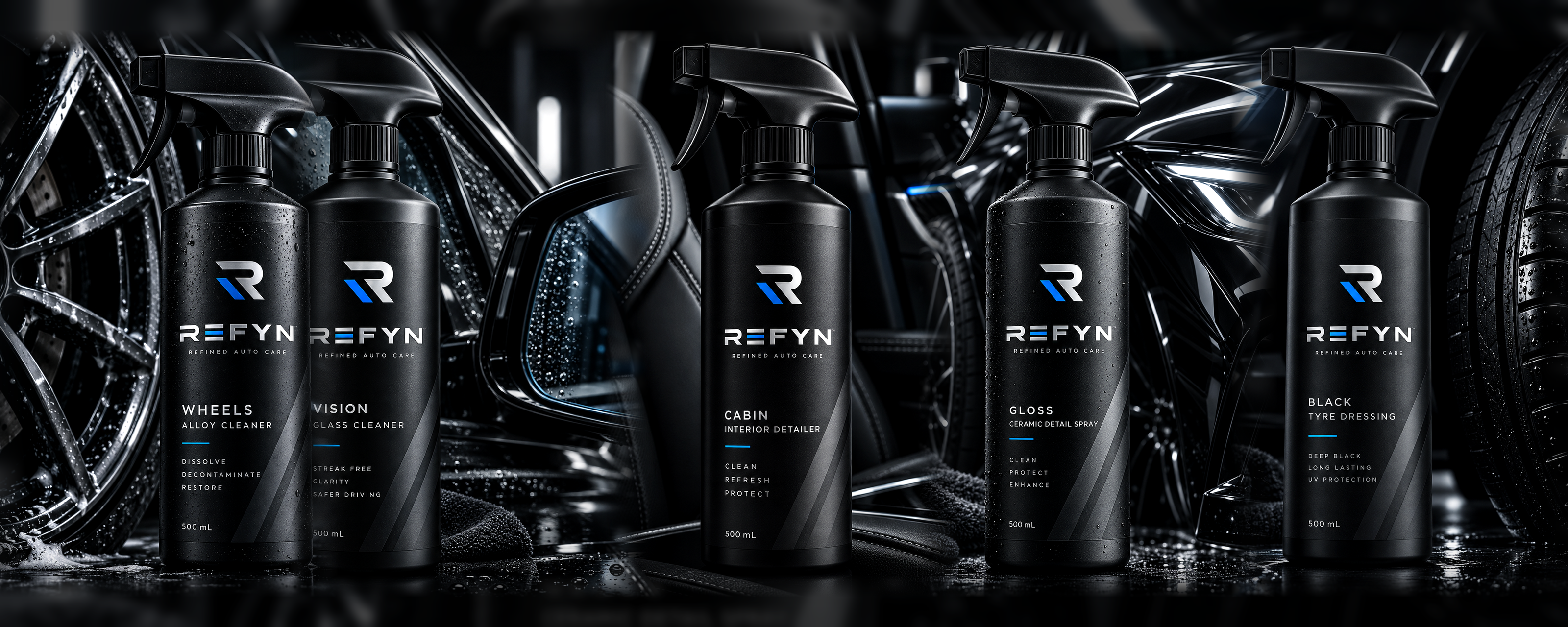 Refyn Auto Care product range